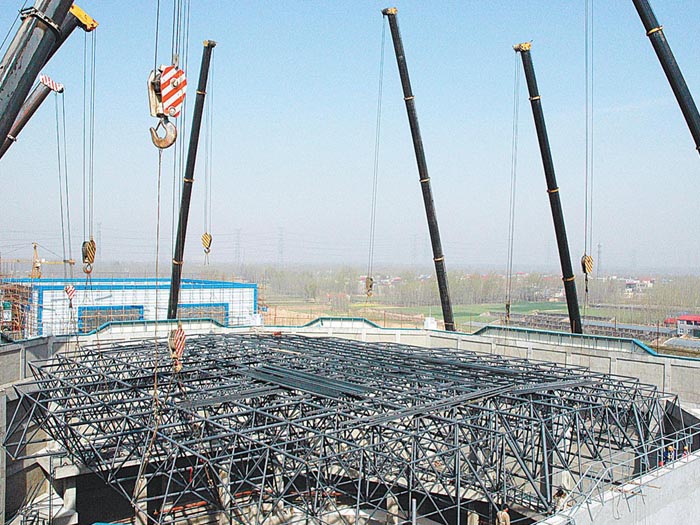 鄂州网架高空滑移法