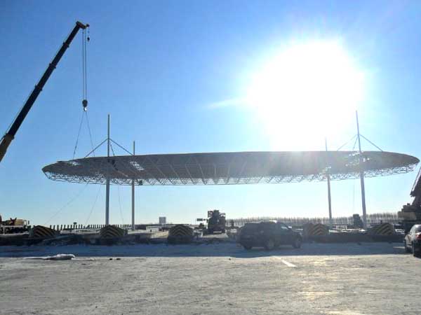 鄂州加油站网架案例